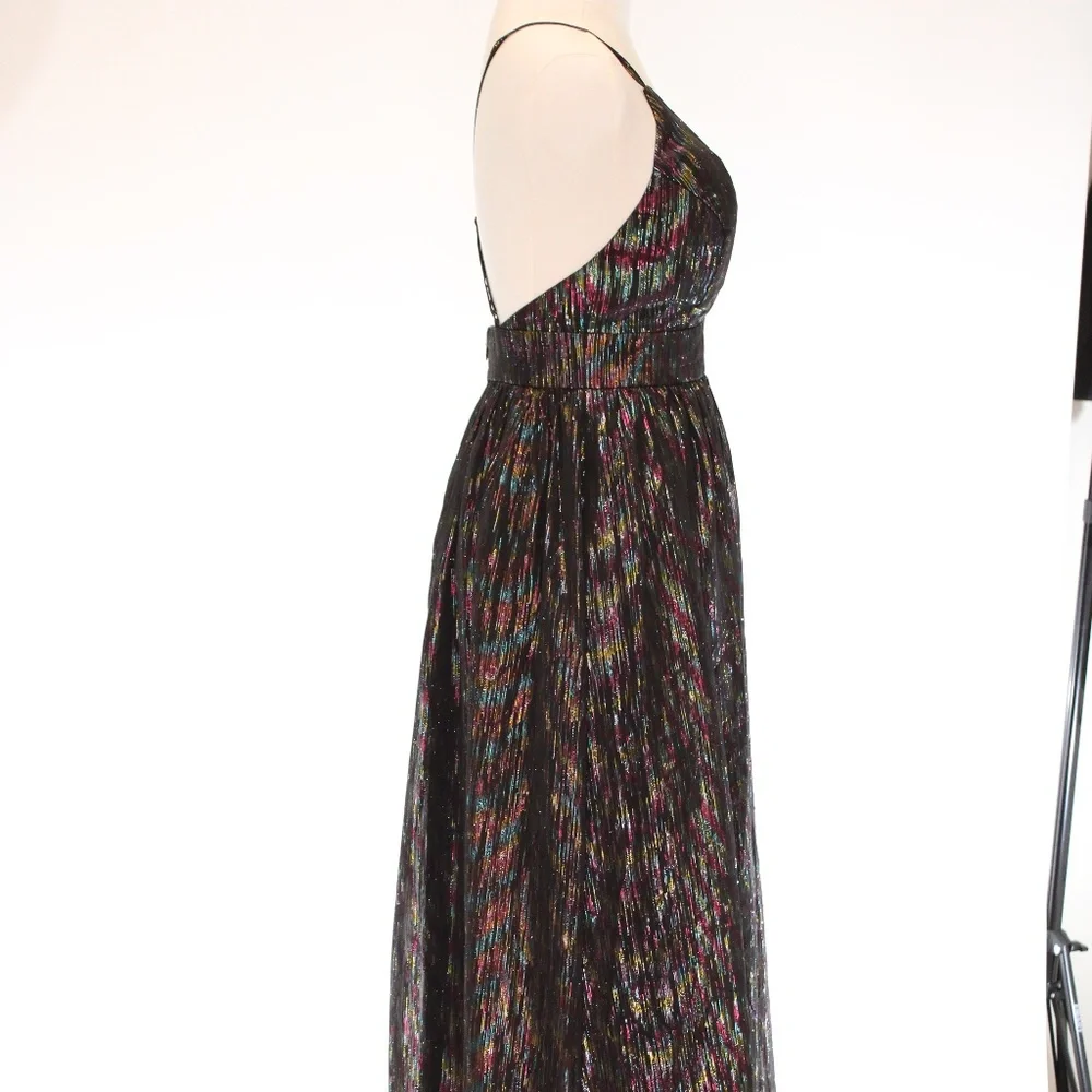 Aidan Mattox Metallic Organza Gown Size 0 - Picture 7 of 14